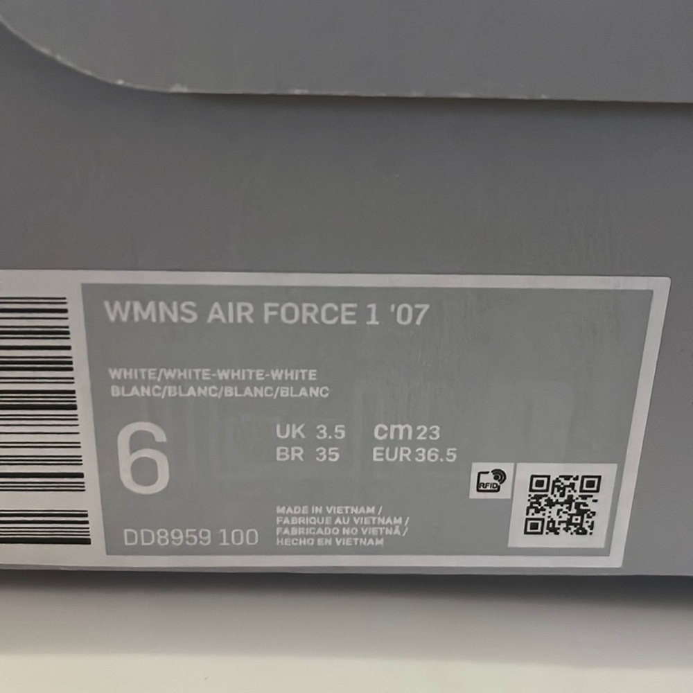 White Nike Airforces